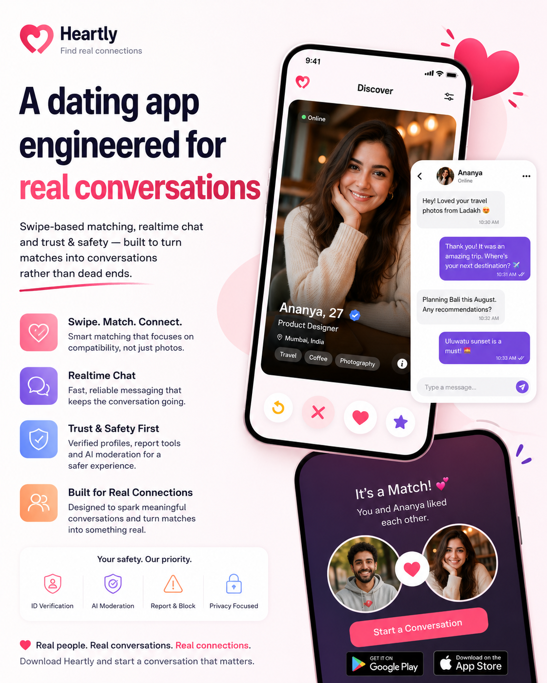A dating app engineered for real conversations